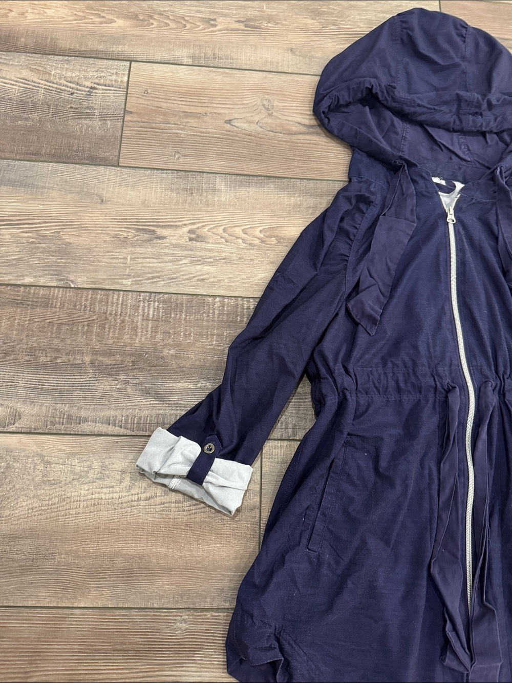 lululemon athletica Navy/purple Hooded Zip Utility Jacket - Picture 3 of 9